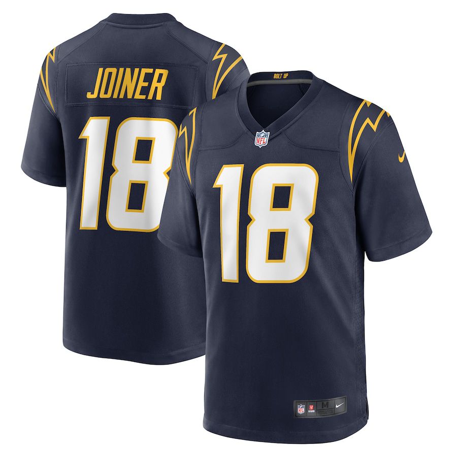 Men Los Angeles Chargers 18 Charlie Joiner Nike Navy Retired Player NFL Jersey